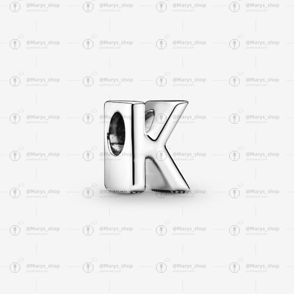 Pandora Letter K Alphabet Charm - Picture 1 of 2
